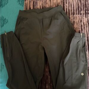 Lululemon Athletica Dark Green Track Pants